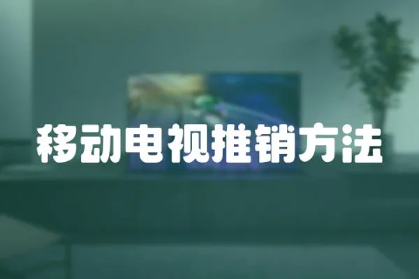 移動電視推銷方法