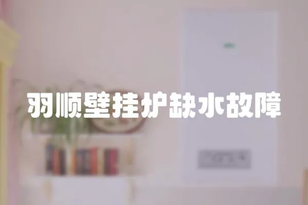 羽順壁掛爐缺水故障