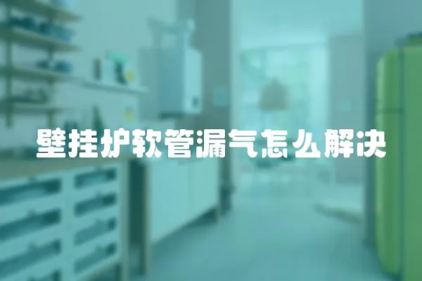 壁掛爐軟管漏氣怎么解決