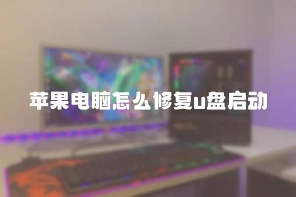 蘋果電腦怎么修復u盤啟動