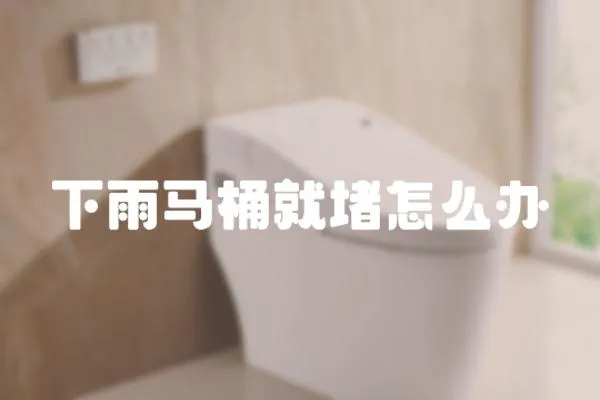 下雨馬桶就堵怎么辦
