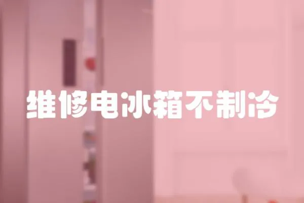 維修電冰箱不制冷