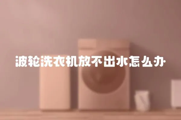 波輪洗衣機(jī)放不出水怎么辦