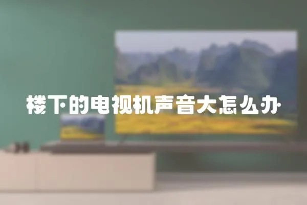 樓下的電視機聲音大怎么辦