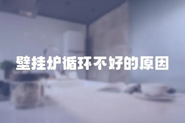 壁掛爐循環(huán)不好的原因