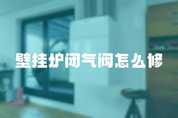 壁掛爐閉氣閥怎么修