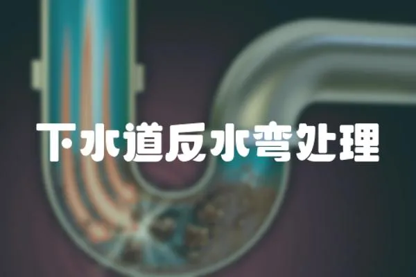 下水道反水彎處理