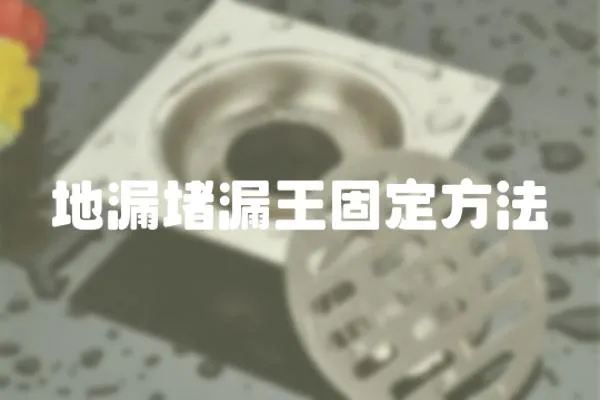 地漏堵漏王固定方法