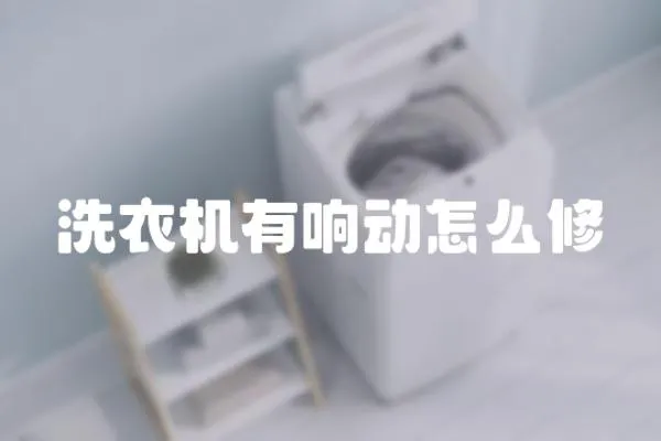 洗衣機(jī)有響動怎么修
