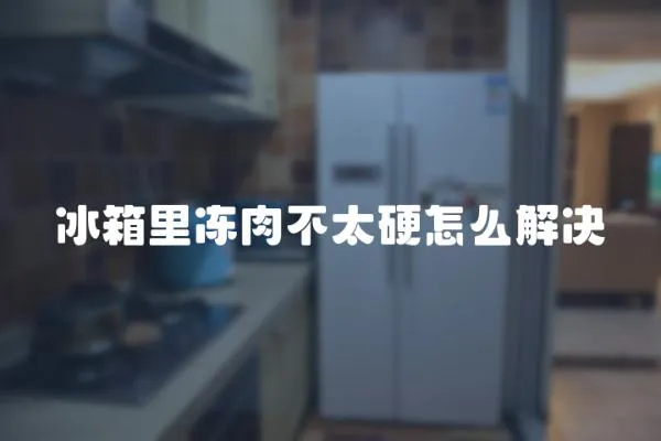 冰箱里凍肉不太硬怎么解決