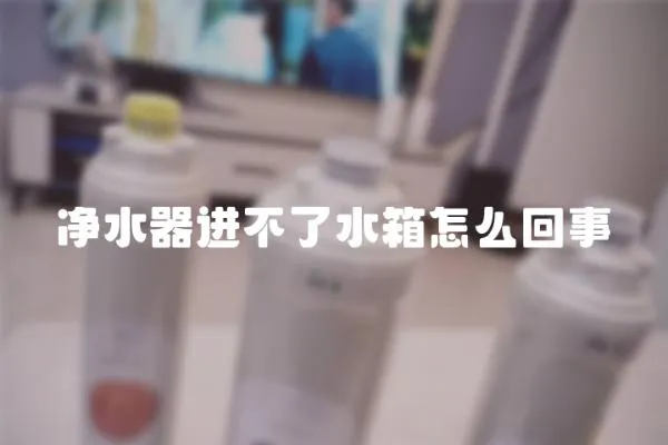 凈水器進不了水箱怎么回事