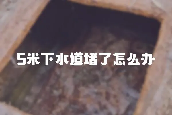 5米下水道堵了怎么辦