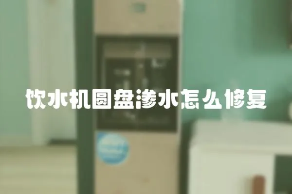 飲水機圓盤滲水怎么修復