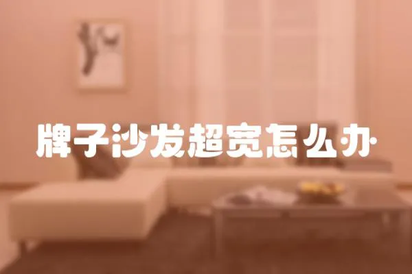 牌子沙發超寬怎么辦