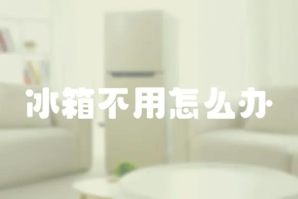 冰箱不用怎么辦