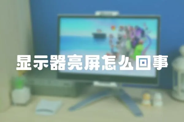 顯示器亮屏怎么回事
