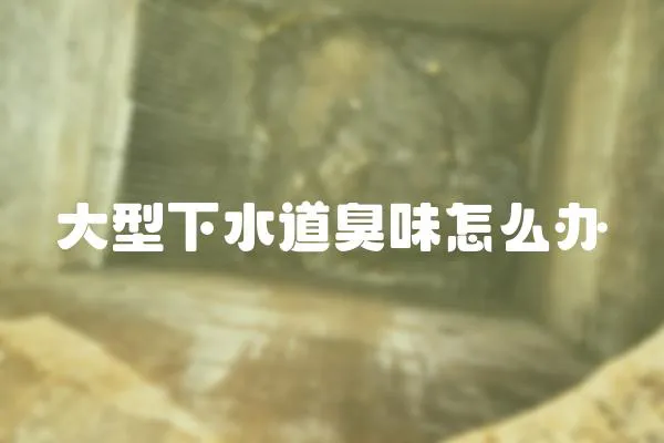大型下水道臭味怎么辦