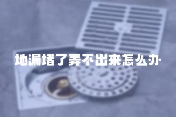 地漏堵了弄不出來怎么辦