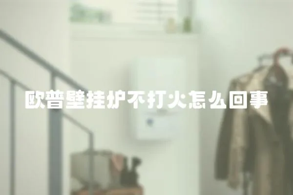 歐普壁掛爐不打火怎么回事
