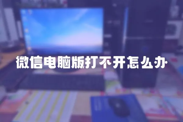 微信電腦版打不開怎么辦