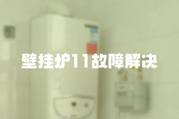 壁掛爐11故障解決