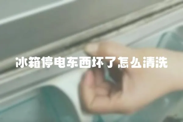 冰箱停電東西壞了怎么清洗