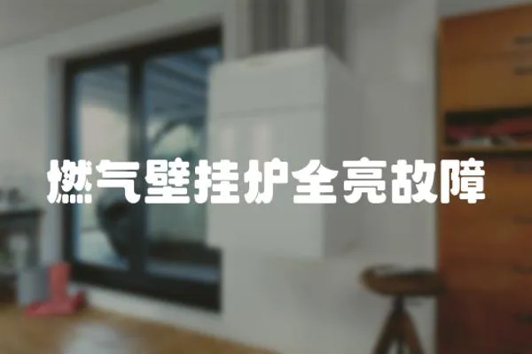 燃氣壁掛爐全亮故障