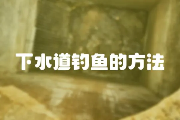 下水道釣魚的方法