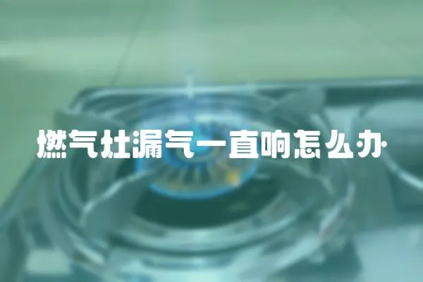 燃氣灶漏氣一直響怎么辦