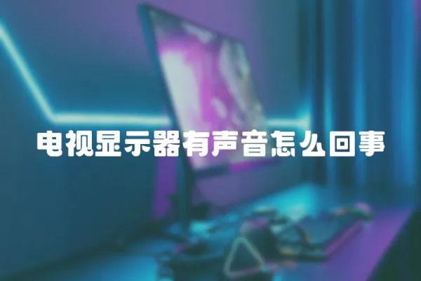 電視顯示器有聲音怎么回事