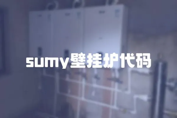 sumy壁挂炉代码