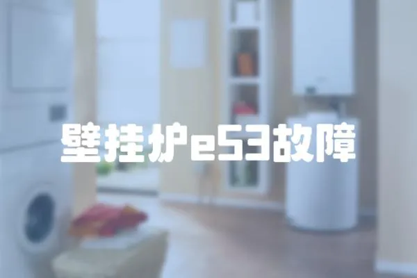 壁掛爐e53故障