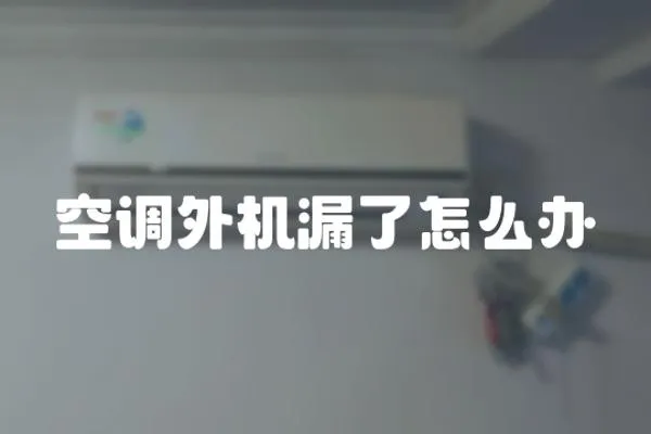 空調外機漏了怎么辦