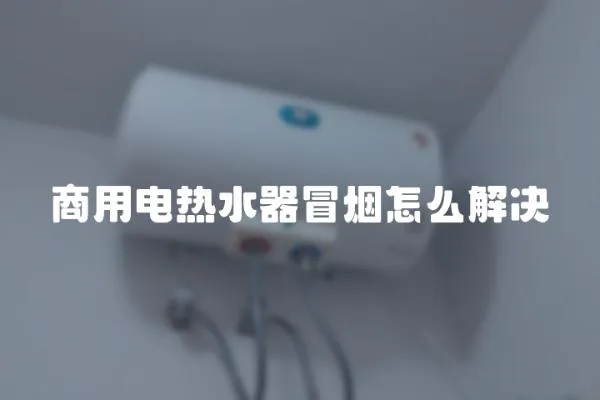 商用電熱水器冒煙怎么解決
