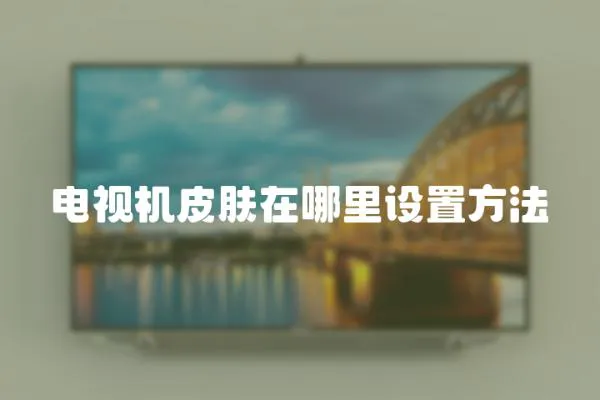 電視機皮膚在哪里設置方法