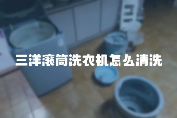 三洋滾筒洗衣機怎么清洗