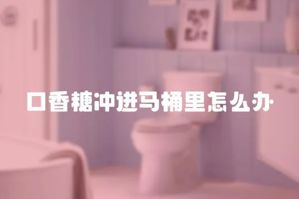 口香糖沖進馬桶里怎么辦