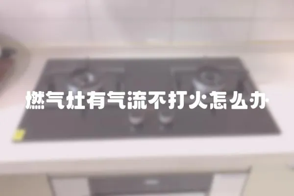 燃氣灶有氣流不打火怎么辦