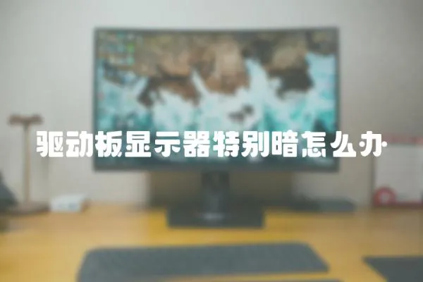 驅動板顯示器特別暗怎么辦