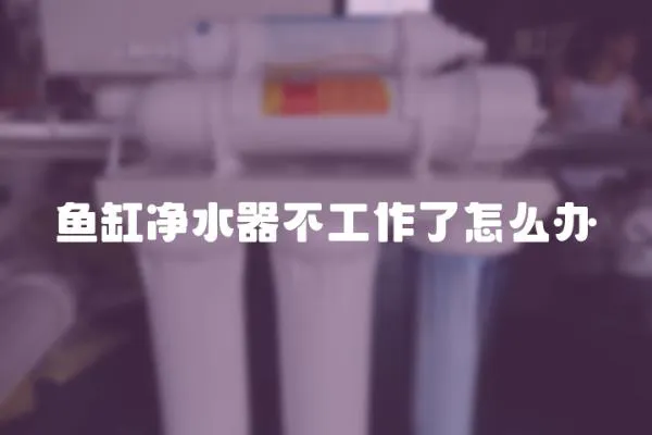 魚缸凈水器不工作了怎么辦