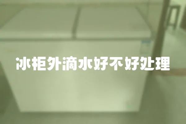 冰柜外滴水好不好處理