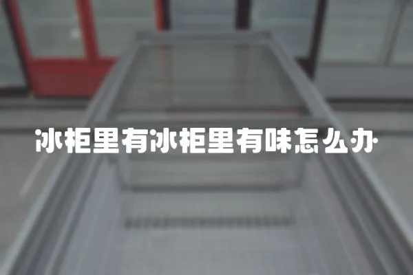 冰柜里有冰柜里有味怎么辦