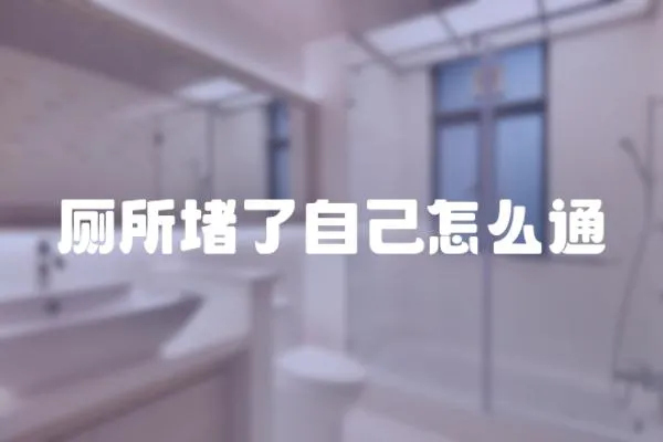 廁所堵了自己怎么通