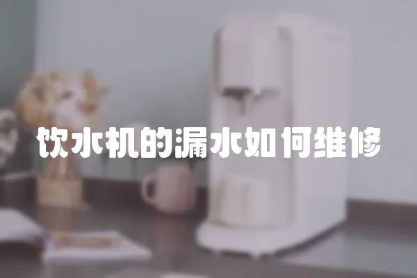 飲水機(jī)的漏水如何維修