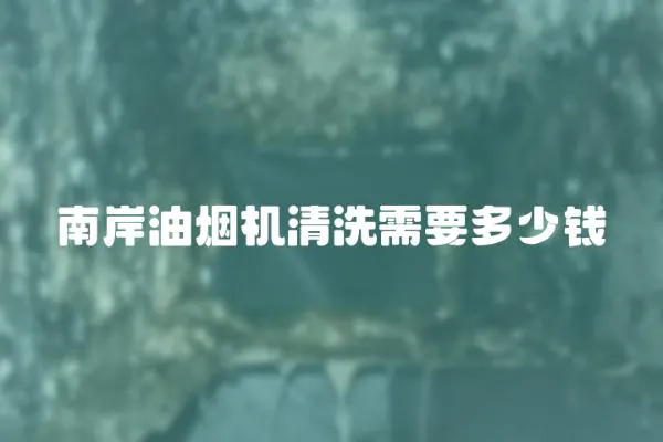 南岸油煙機清洗需要多少錢