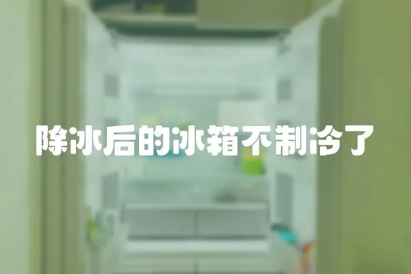 除冰后的冰箱不制冷了