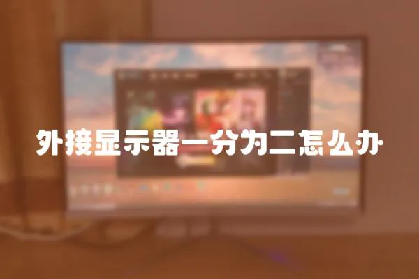 外接顯示器一分為二怎么辦