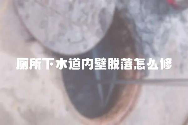 廁所下水道內(nèi)壁脫落怎么修