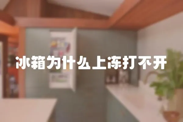 冰箱為什么上凍打不開