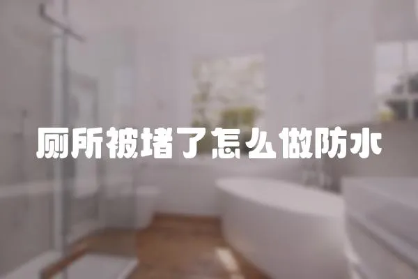 廁所被堵了怎么做防水